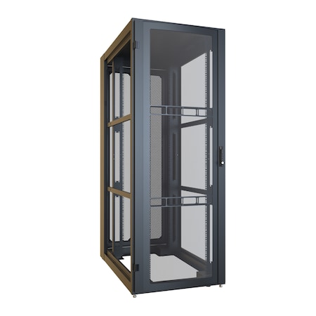 Hammond 42U 30W 48D BLK DATA CABINET H13042U48BK